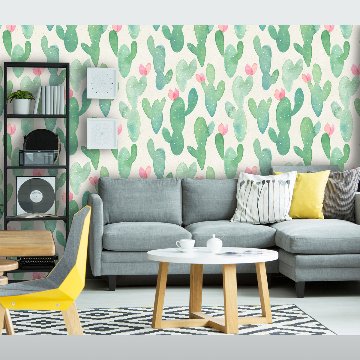 Tropical Cactus Removable Wallpaper – Coloritto