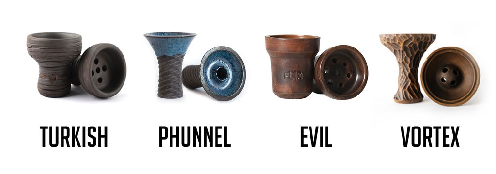 Types of hookah bowls