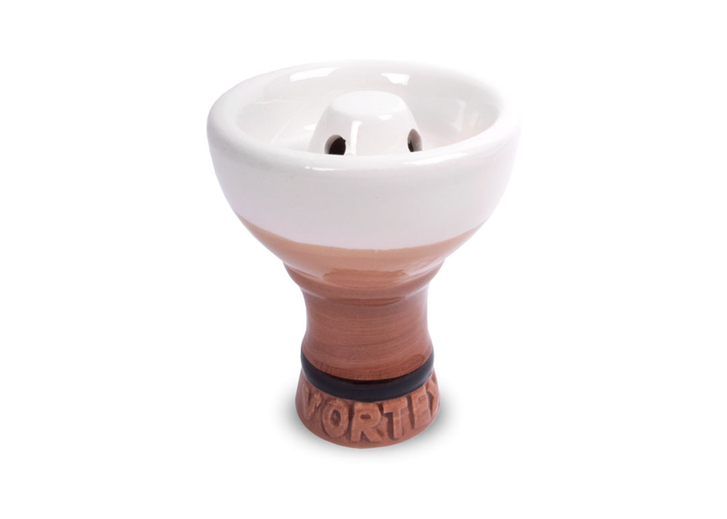 TOPPUFF White Mud Ceramic Shisha Bowl Handmade Hookah Ceramic Bowl