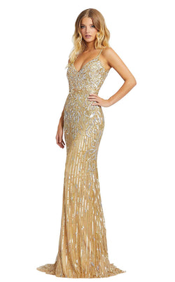 mac duggal gold gown