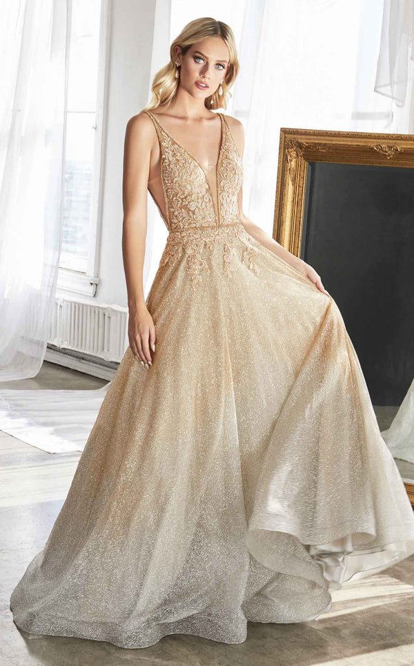 Rose Gold Cinderella Divine CH165C Plus Size Strapless Sexy Long Prom Dress  for $99.0, – The Dress Outlet