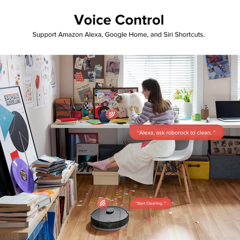 Roborock's Q5 Pro smart vacuum has voice control feature.