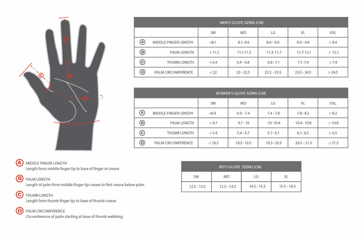 specialized riprock size chart