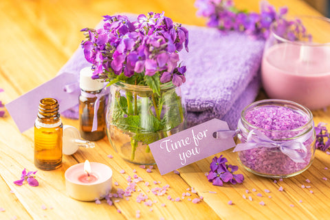 Lavender flowers oil