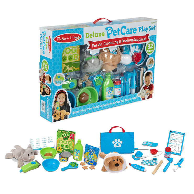 melissa and doug deluxe pet care playset