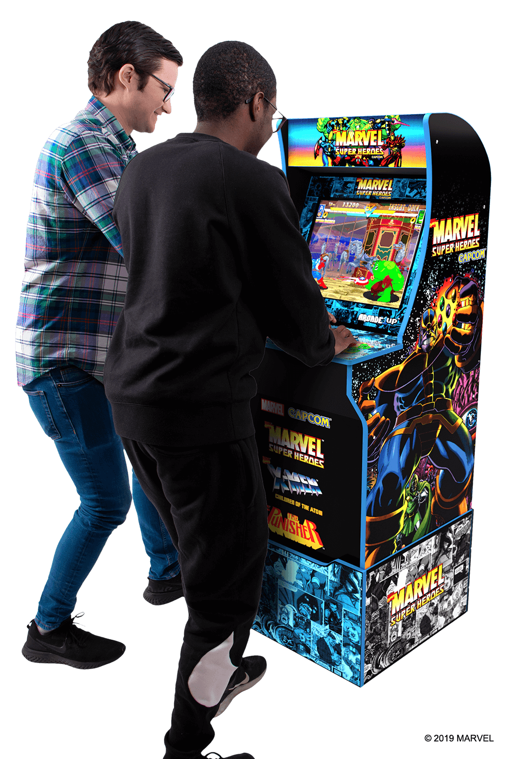 marvel superheroes arcade machine arcade1up 4ft