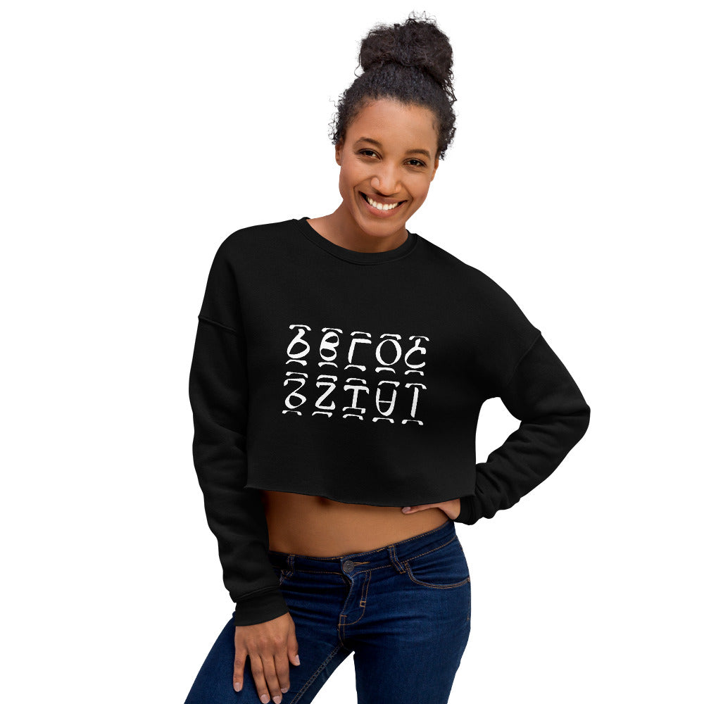 Ethio Numbers Crop Sweatshirt