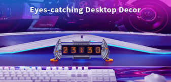  Divoom Times Gate - Cyberpunk Gaming Setup Digital Clock with  Smart APP Control, WiFi Connect, RGB LED Display, Personalized Dashboard,  Pixel Art for Gaming Room & Office Decor(Sliver) : Home 