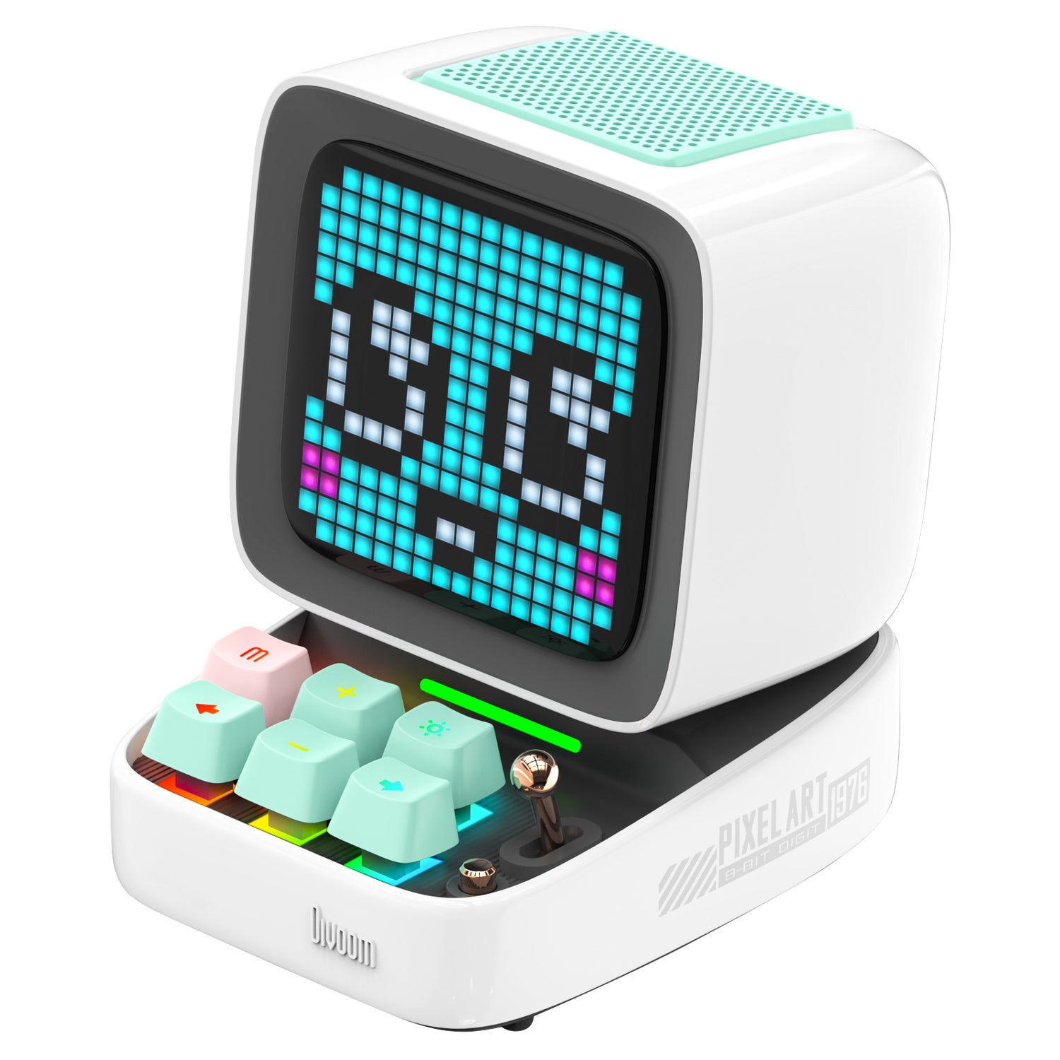  Divoom Times Gate - Cute Gaming Digital Clock with Smart  App-Controlled, Support Weather Forecast, Stock Market/Exchange Rate,  Social Media, Pixel Art Display for Gamers & Home Office Decor (Pink) : Home