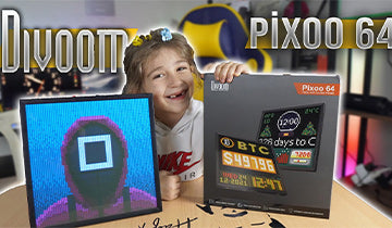 Divoom Pixoo-64 | WiFi Pixel Cloud Digital Frame | 64 X 64 LED 
