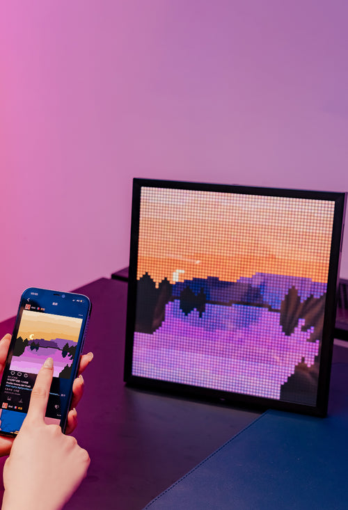 Divoom Pixoo64 64x64 Pixel Art LED Display Social Media Counter