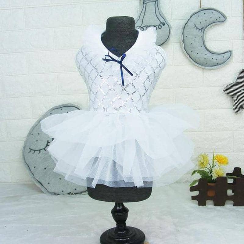 dog flower girl dress