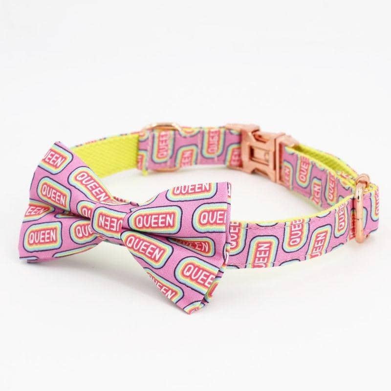 girl dog collars with bows