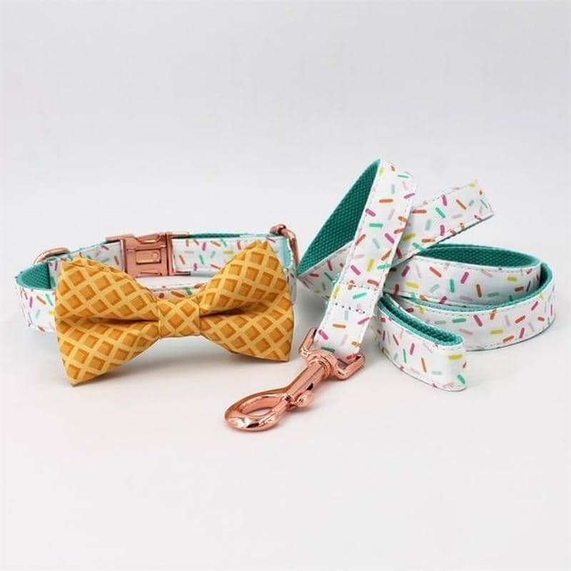 dog leash bow tie