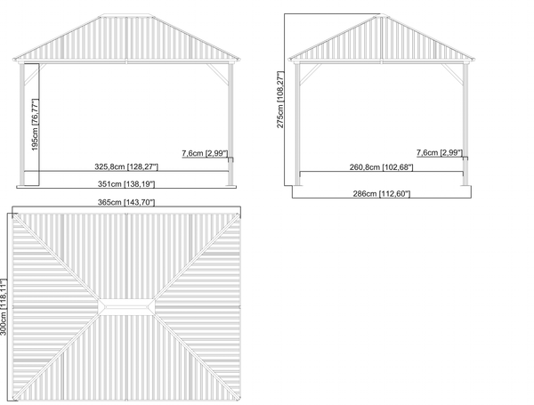 10x10 Specs for Gazebo Cover