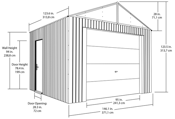 12x10 Steel Garage