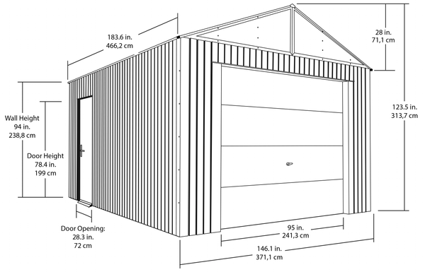 12x15 Steel Garage