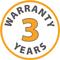 3 Year Warranty