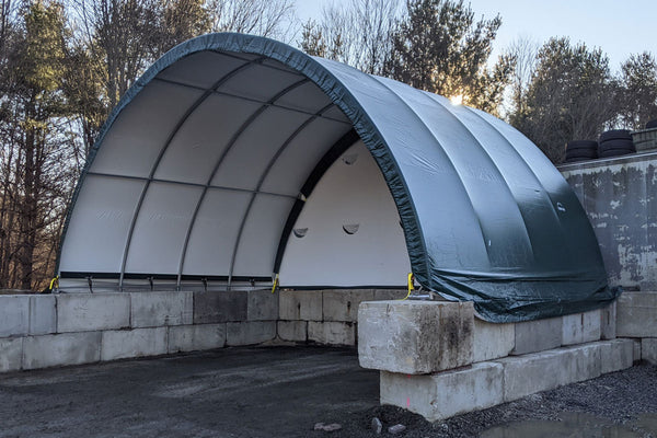 Commercial Round Heavy Duty Fabric Covers and Shelters