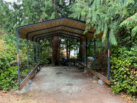 Steel Metal Carport - Grizzly Shelter Ltd.