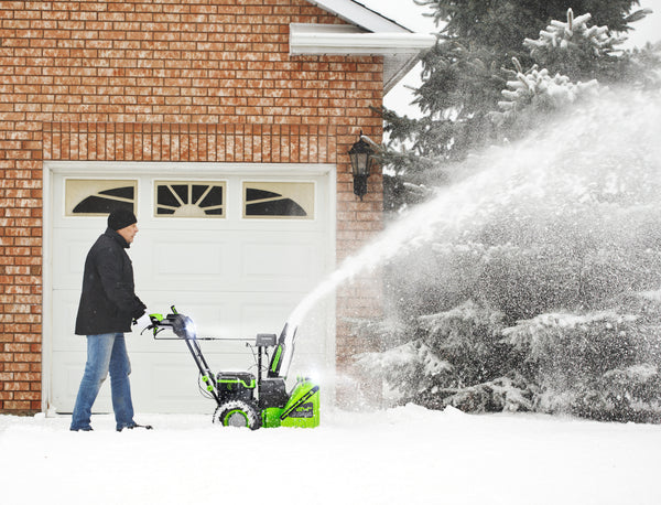 Greenworks Canada 82 Volt Snow Thrower Blower - Grizzly Shelter Ltd.