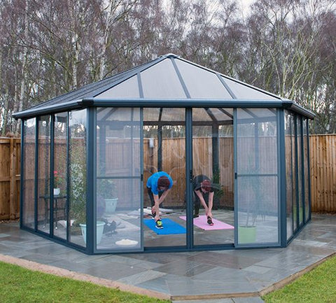 Grizzly Shelter Ltd Hexagon Sunroom Yoga Studio