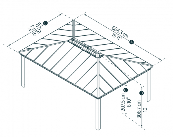 14x20 Dallas Gazebo