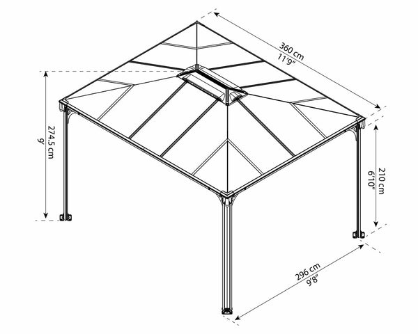 Martinique Garden Gazebo Grizzly Shelter Ltd.