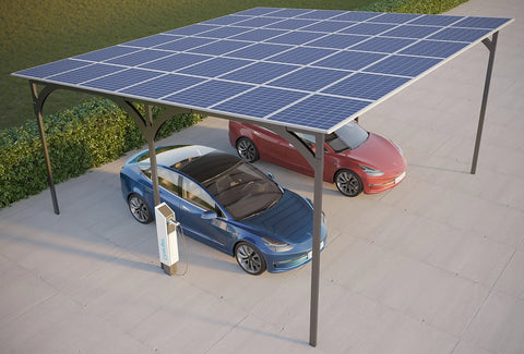 Double Car Solar Panel Carport