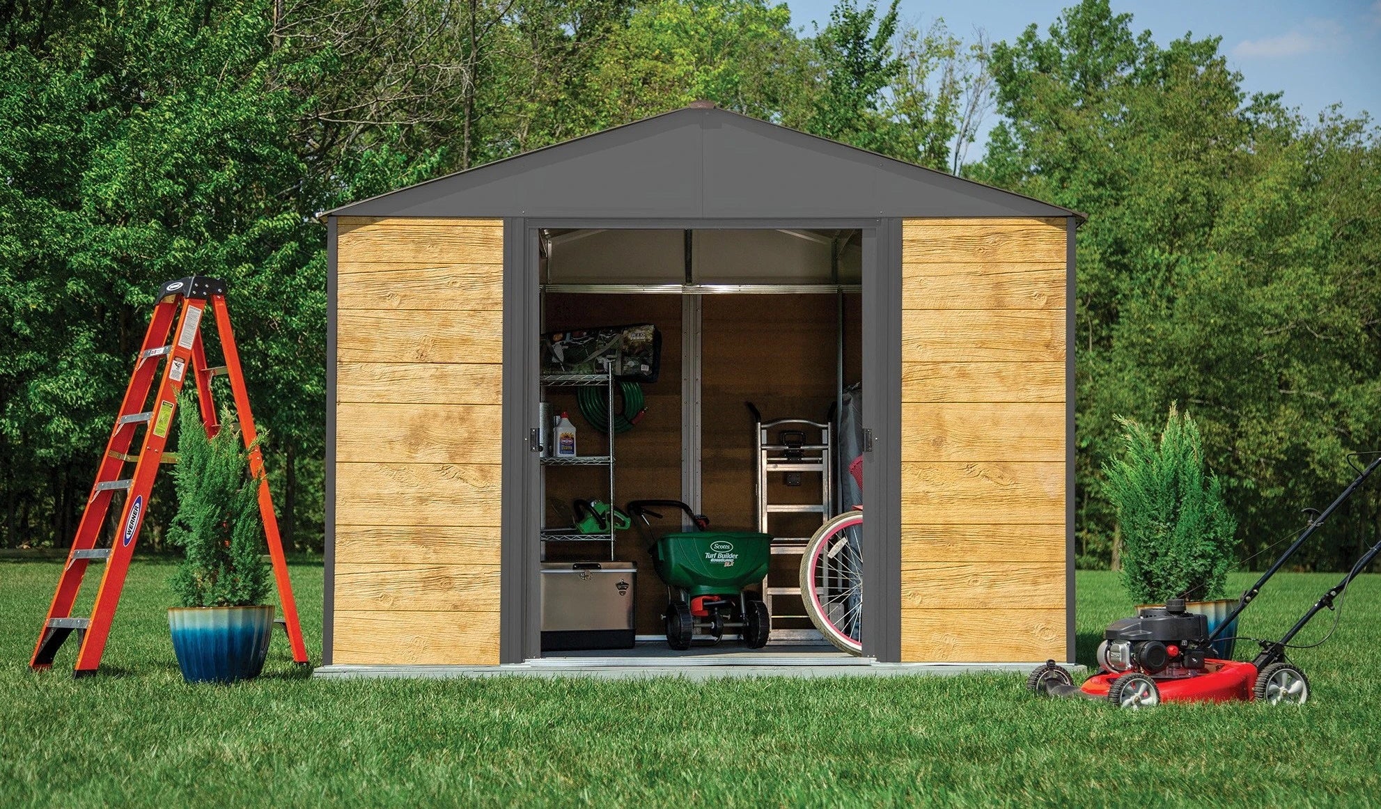 steel storage shed – grizzly shelter ltd.
