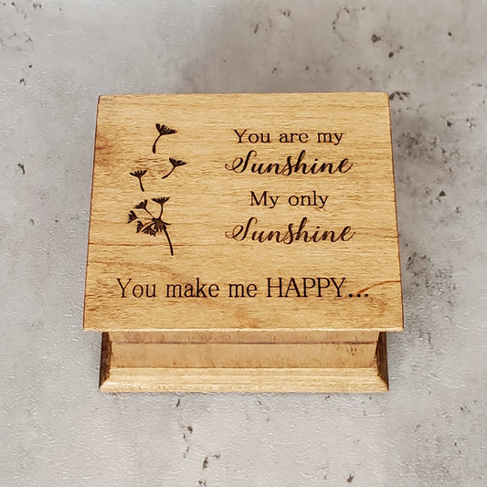 You Are My Sunshine Lyrics Wood Sign Laser Engraved Gift Children's Song