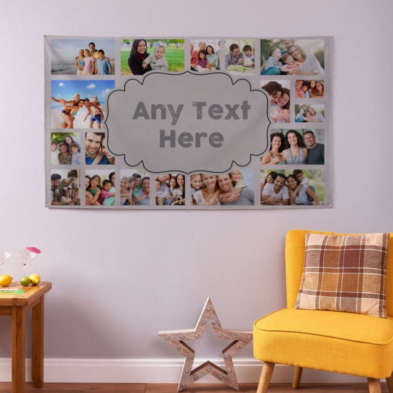 Personalised Photo Banner 5ft x 3ft Create Your Own Banner