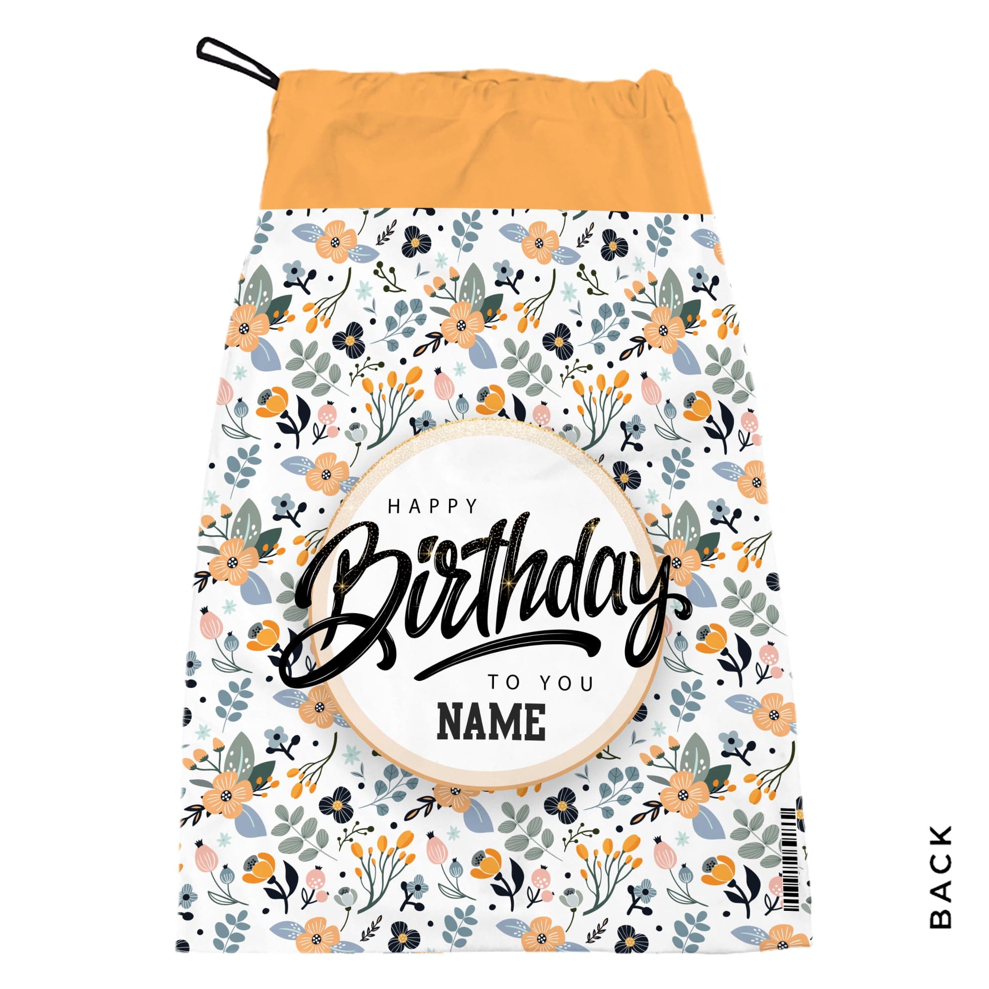 Orange Floral - Birthday Treat Bag