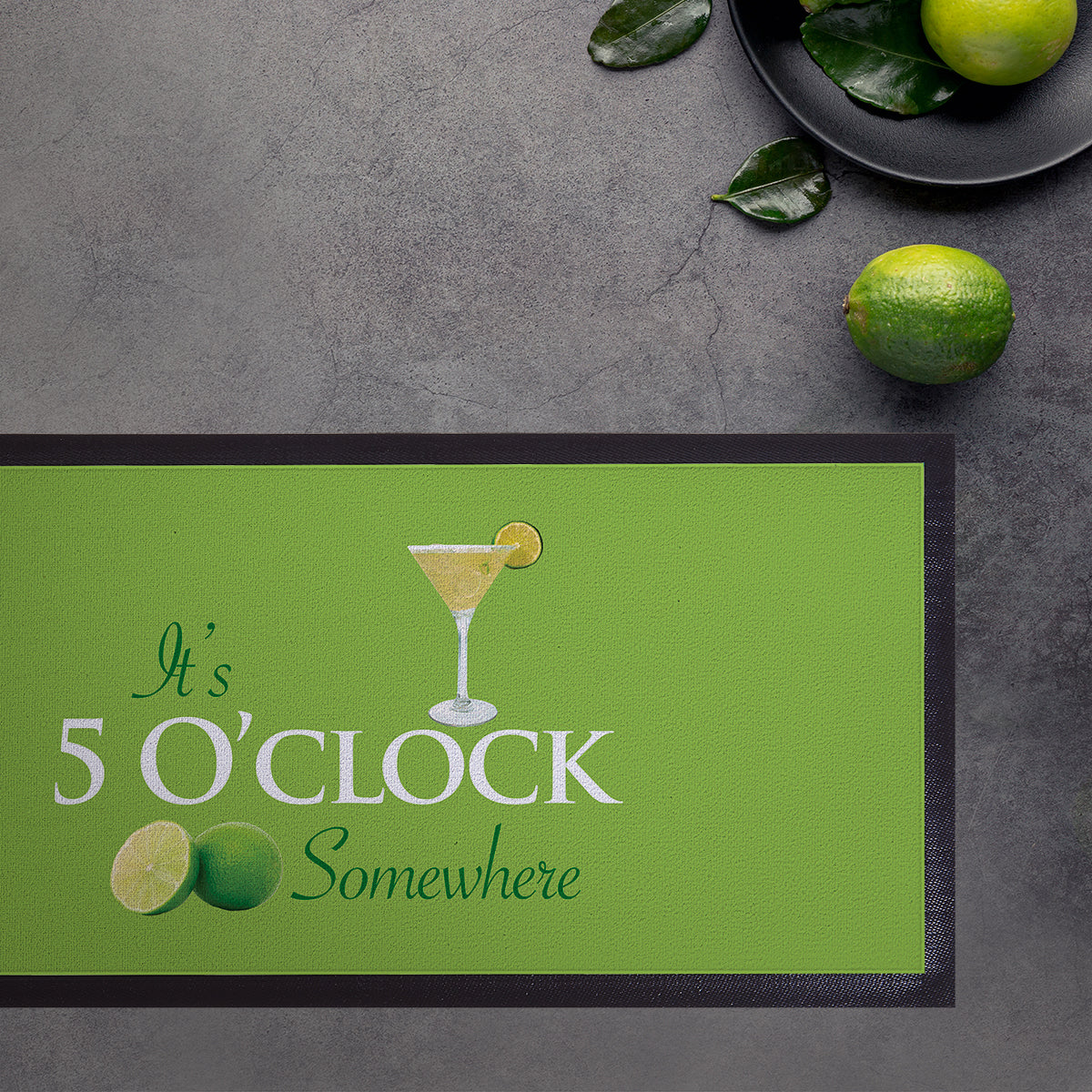 5 oclock Somewhere Personalised Bar Runner