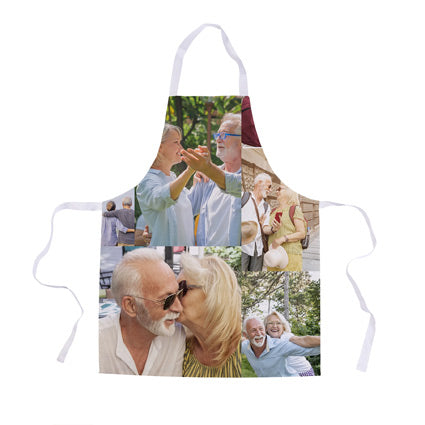 personalised photo collage apron
