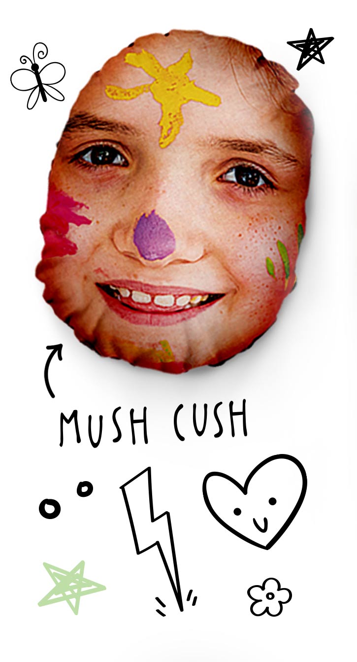 personalised photo mush cush pillow