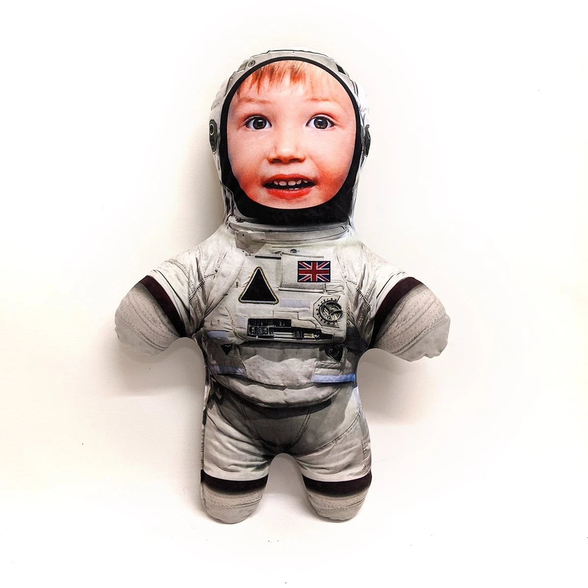 personalised astronaut soft doll mini me