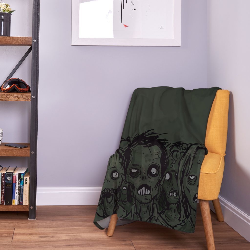 Zombie Fleece Blanket Halloween Decoration