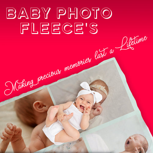 Personalised Baby Photo Fleece Blankets