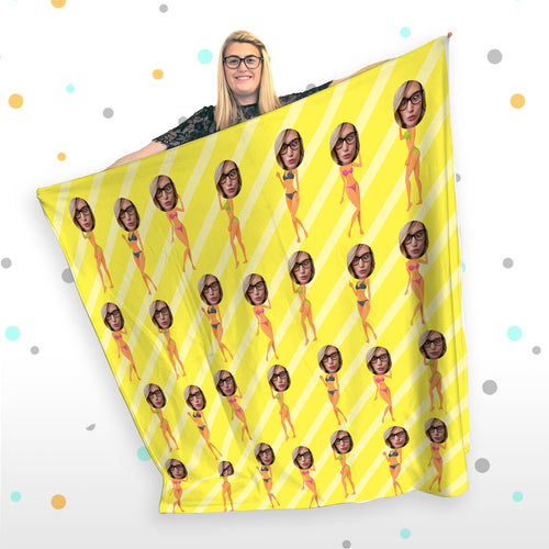 Personalised Funny Photo Fleece Blankets