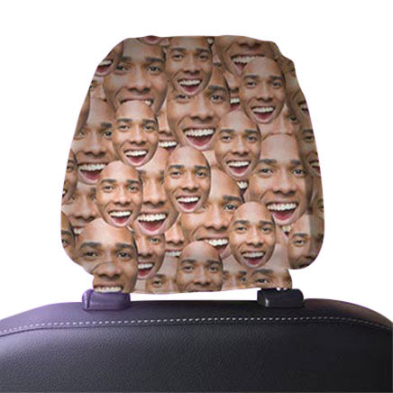 Personalised Novelty Photo Car Vehicle Headrest Covers