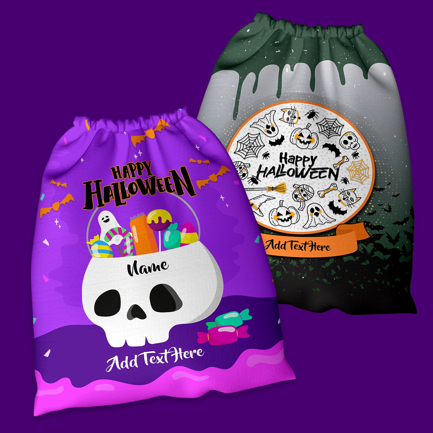 Halloween Personalised Trick Or Treat Bags