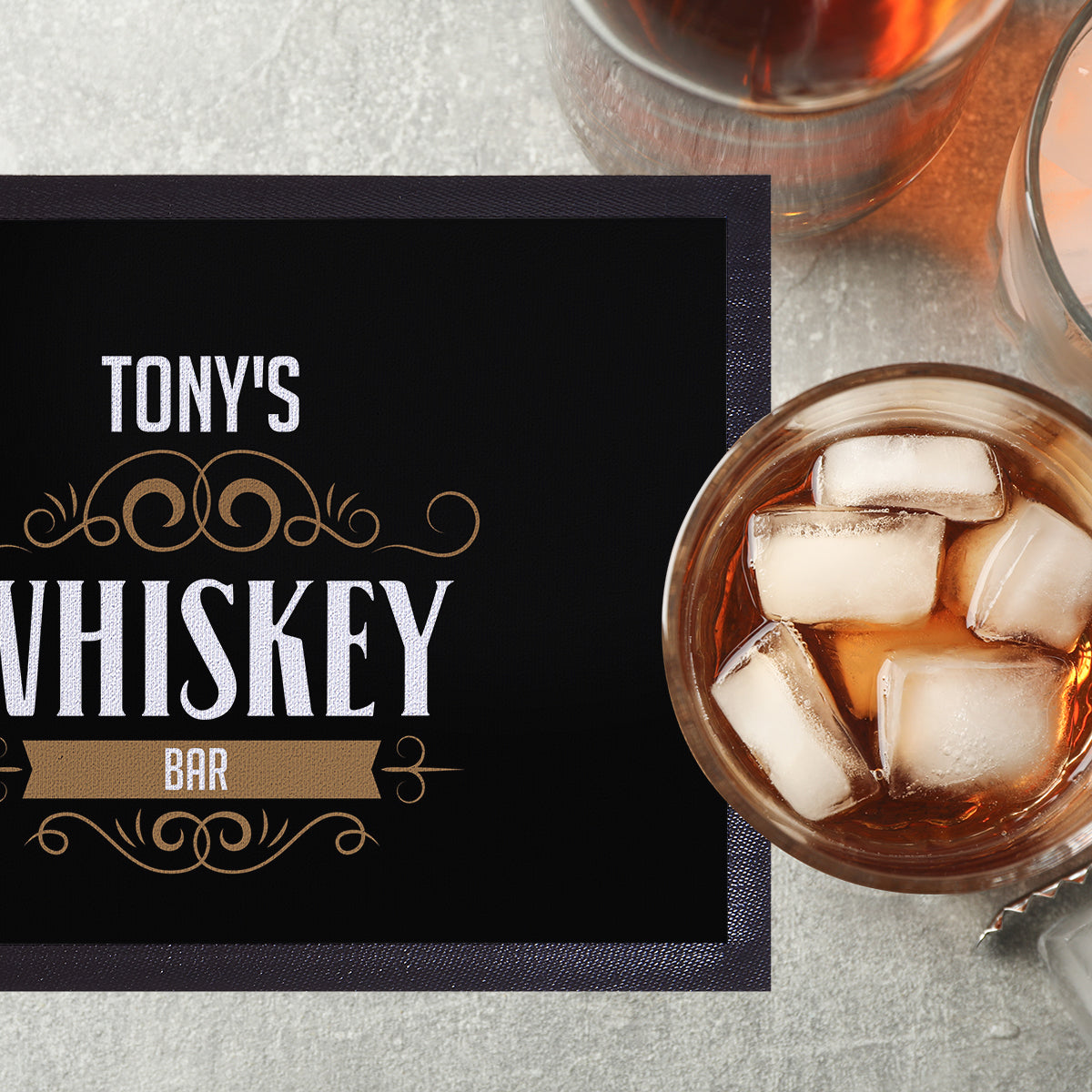 Personalised Whiskey Bar Runner