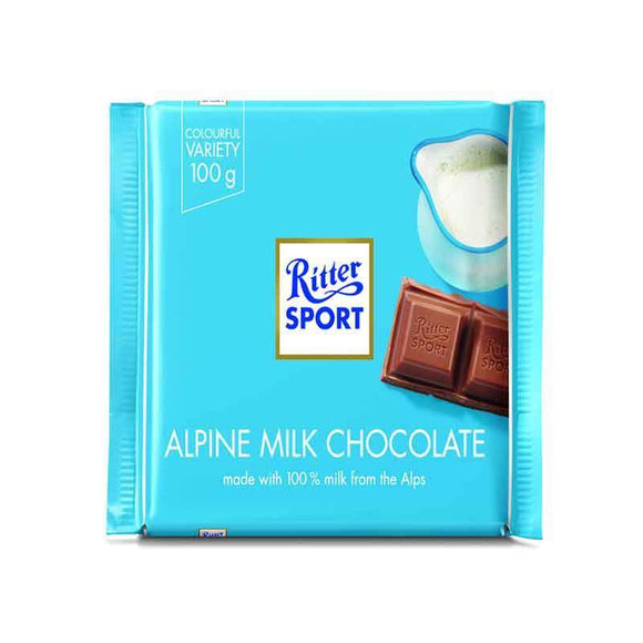 Ritter Sport Alpine Milk Chocolate / Sutlu Cikolata Turkish Food Basket