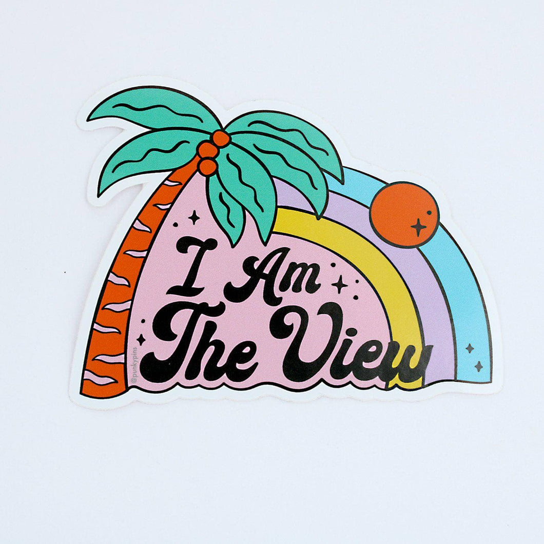 I Am the View Vinyl Sticker