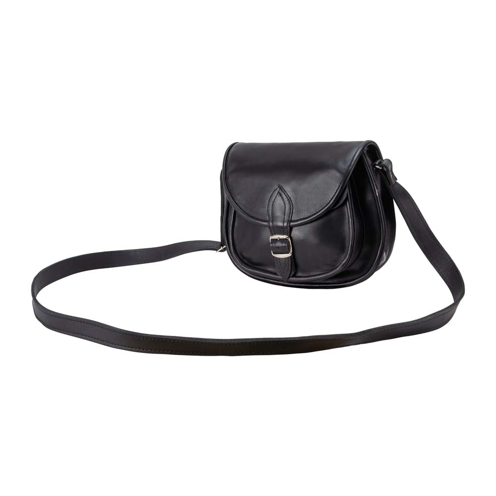 Jerusalem Sandals - Round Leather Bag - Black