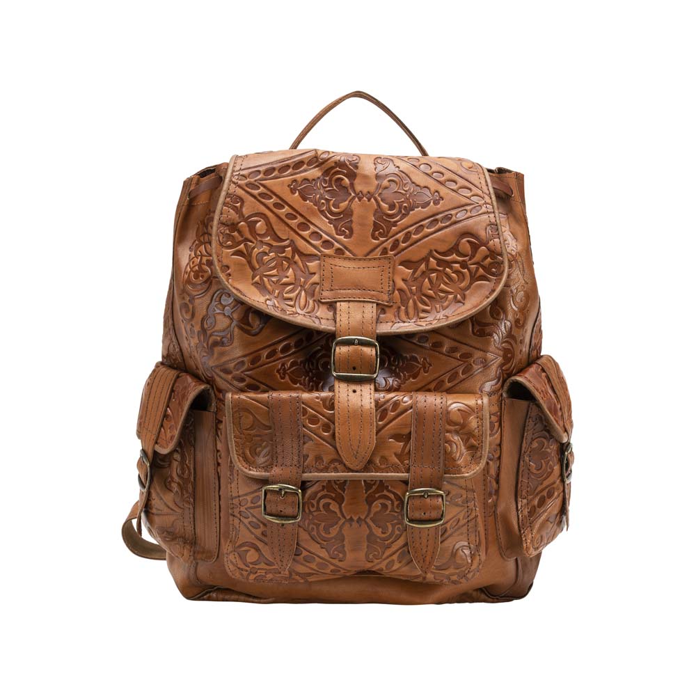Fioretta Italian Genuine Leather Top Handle Backpack Handbag For Women -  Dark Blue Brown | Genuine leather bags, Women handbags, Italian leather  handbags