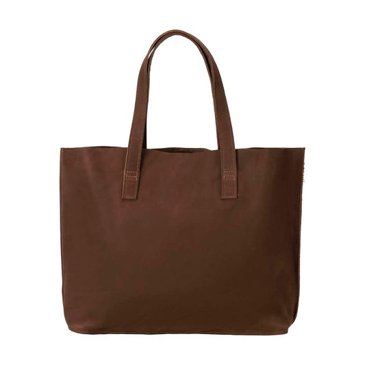 Harlow Leather Shoulder Bag, Brown - The Leather Store