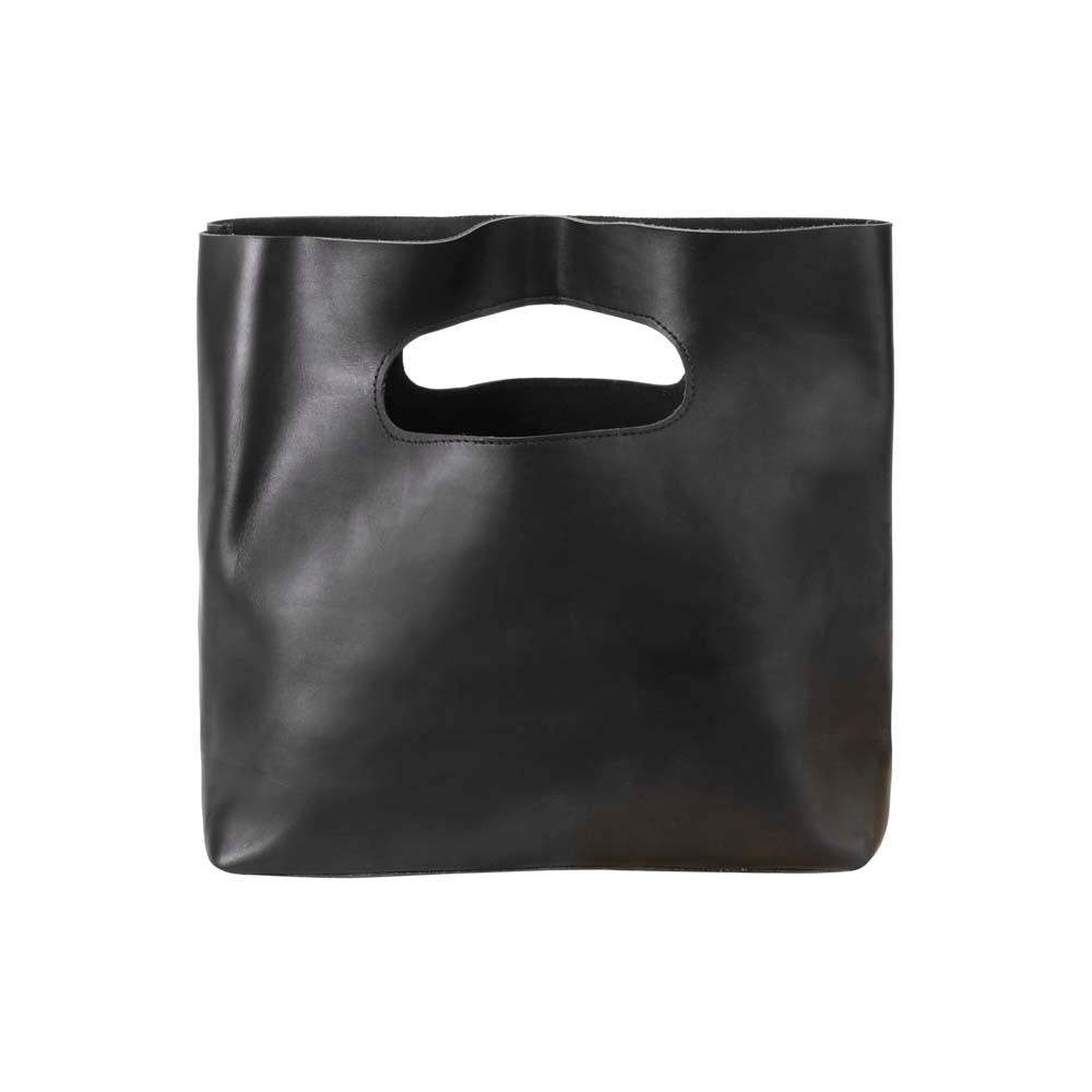 Jerusalem Sandals - Round Leather Bag - Black