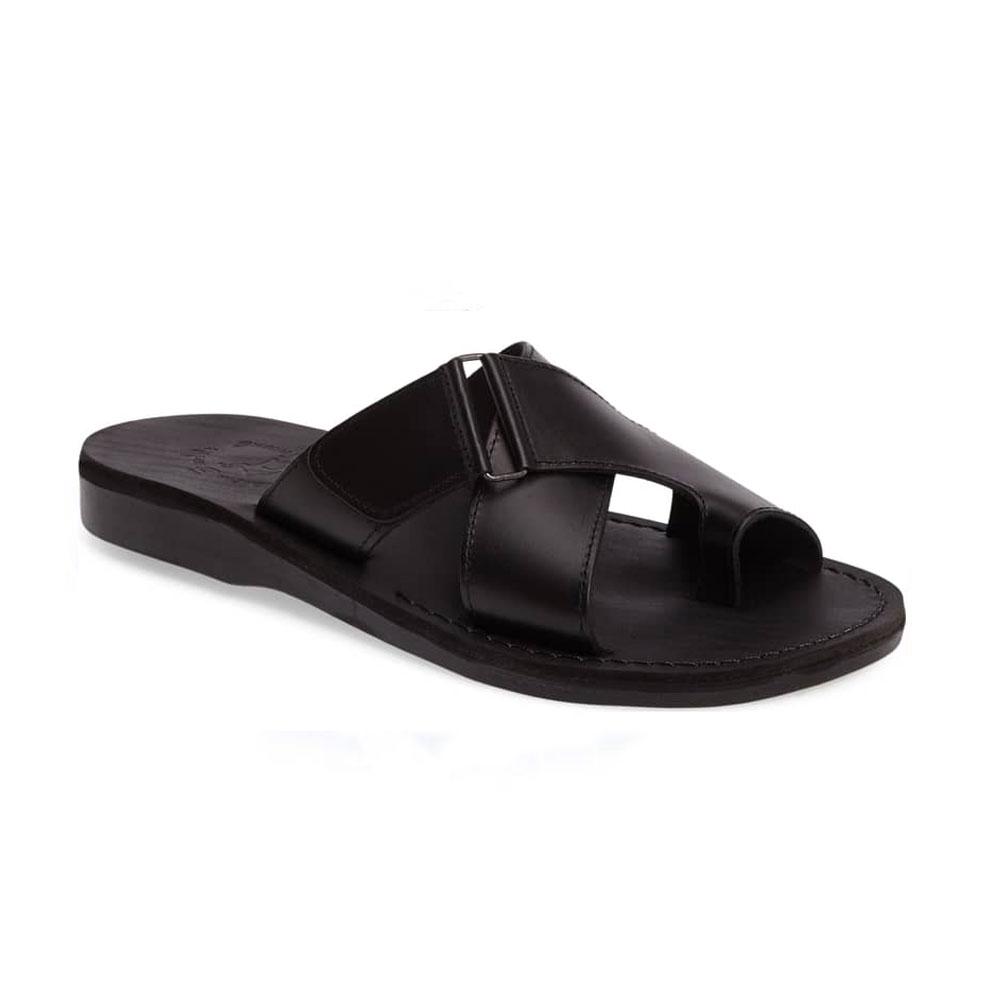 Cross Straps Black Leather Sandals for Men Greek X Strappy Slide Sandals  Men's Open Toe Summer Shoes for Men Flip Flops Sliders Gift for Him - Etsy